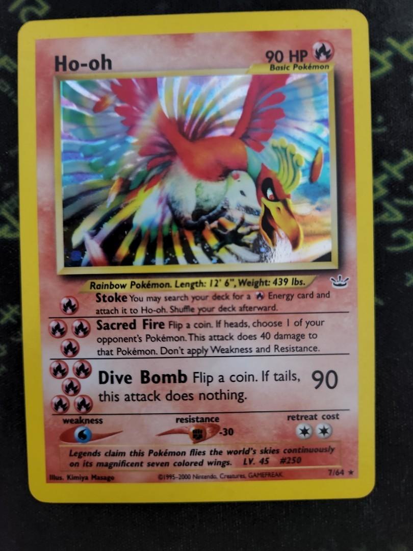 Vintage Rare Ho-oh Neo Revelation Non-holo Pokemon Card 