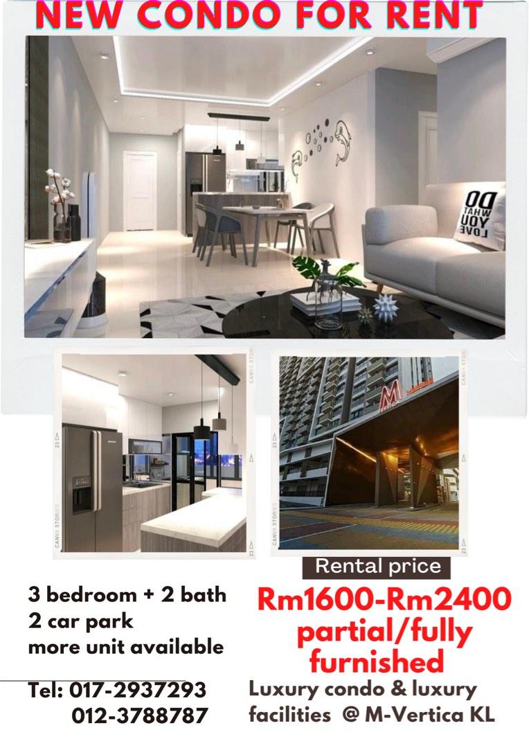 New condo for rent kl maluri, Property, Rentals on Carousell