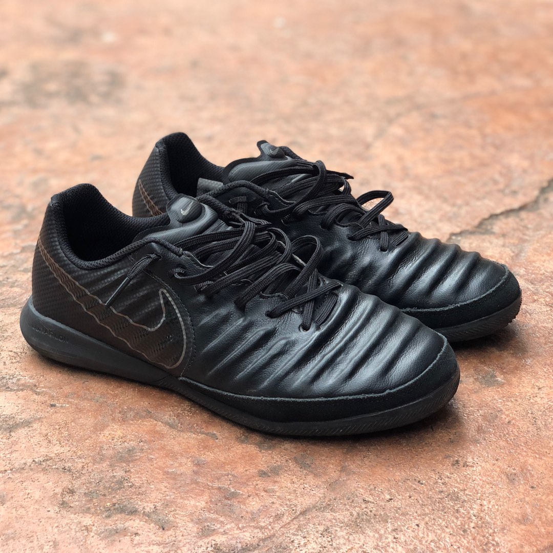 Nike Tiempo Legend All Black Men s Fashion Footwear Sneakers on