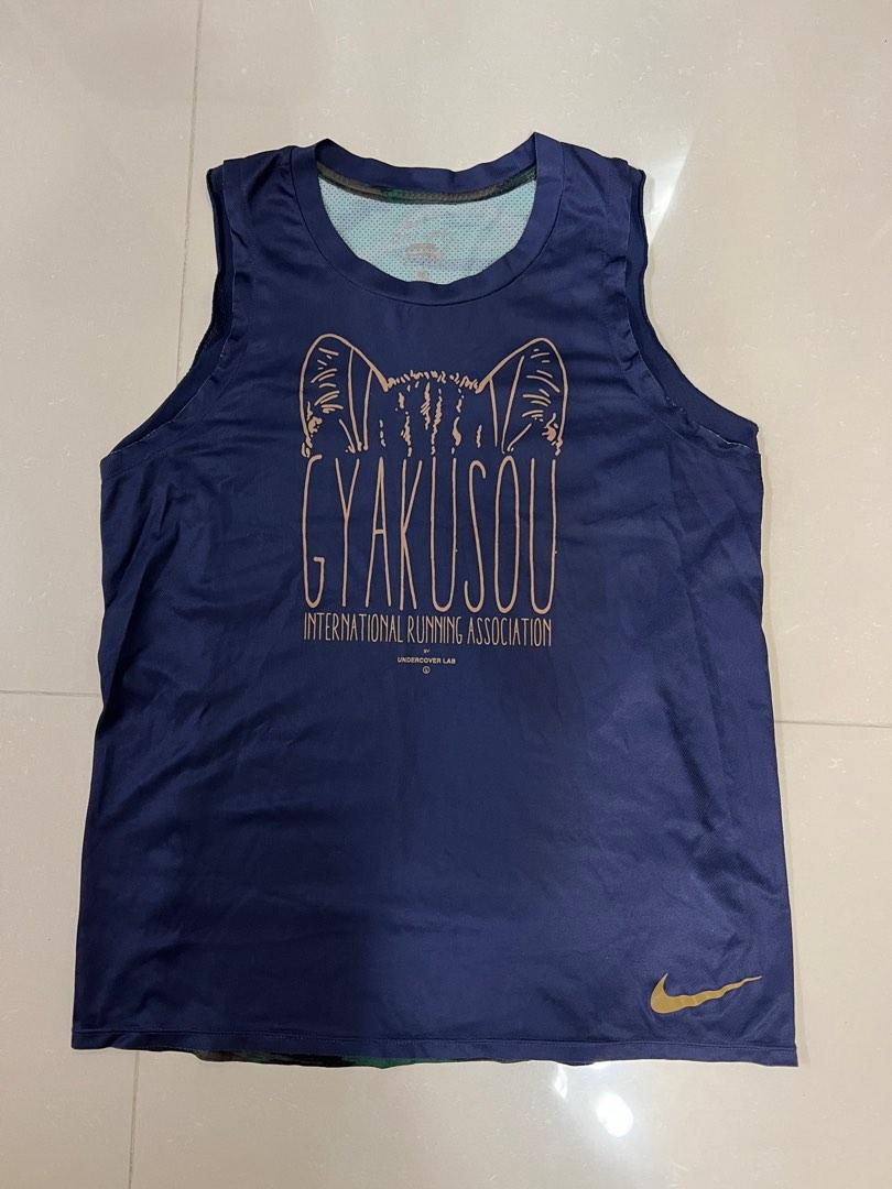 Nike Undercover Gyakusou running tank top 跑步背心, 男裝, 運動服裝