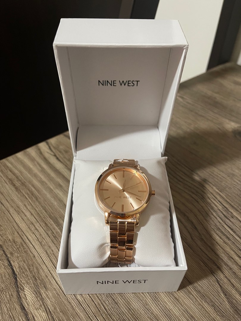 Nine west rose gold watch price outlet