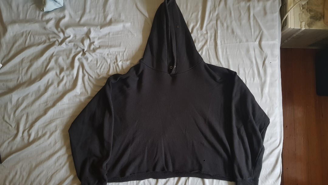 Faded cropped hoodie