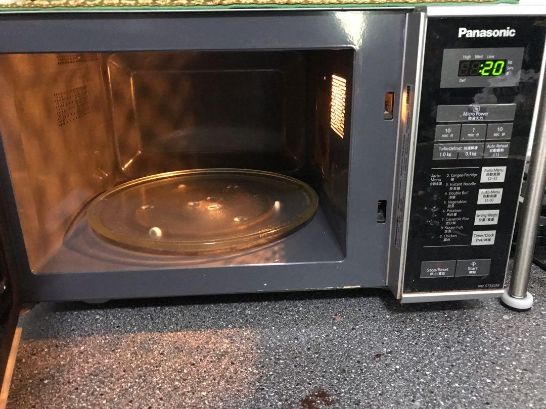 Panasonic microwave oven works very well. Selling due to relocation, TV