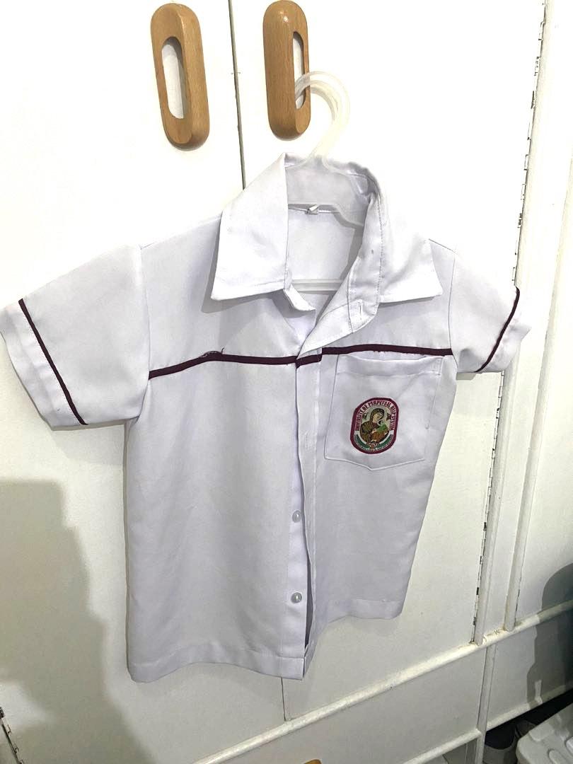 Perpetual Uniform - Grade 1-3 (size12) Boys (Category: Babies & Kids Fashion) located in Bacoor. Submitted by damnfetch (Listing ID 1178877971, Image 3). Description: 2 Maroon Pants (see pics for measurements) 4 Polo (size 12) 1 PE uniform (size 12) 1 Maroon Shirt (size 12) MOP: Gcash or BPI Shipping via shopee checkout .
