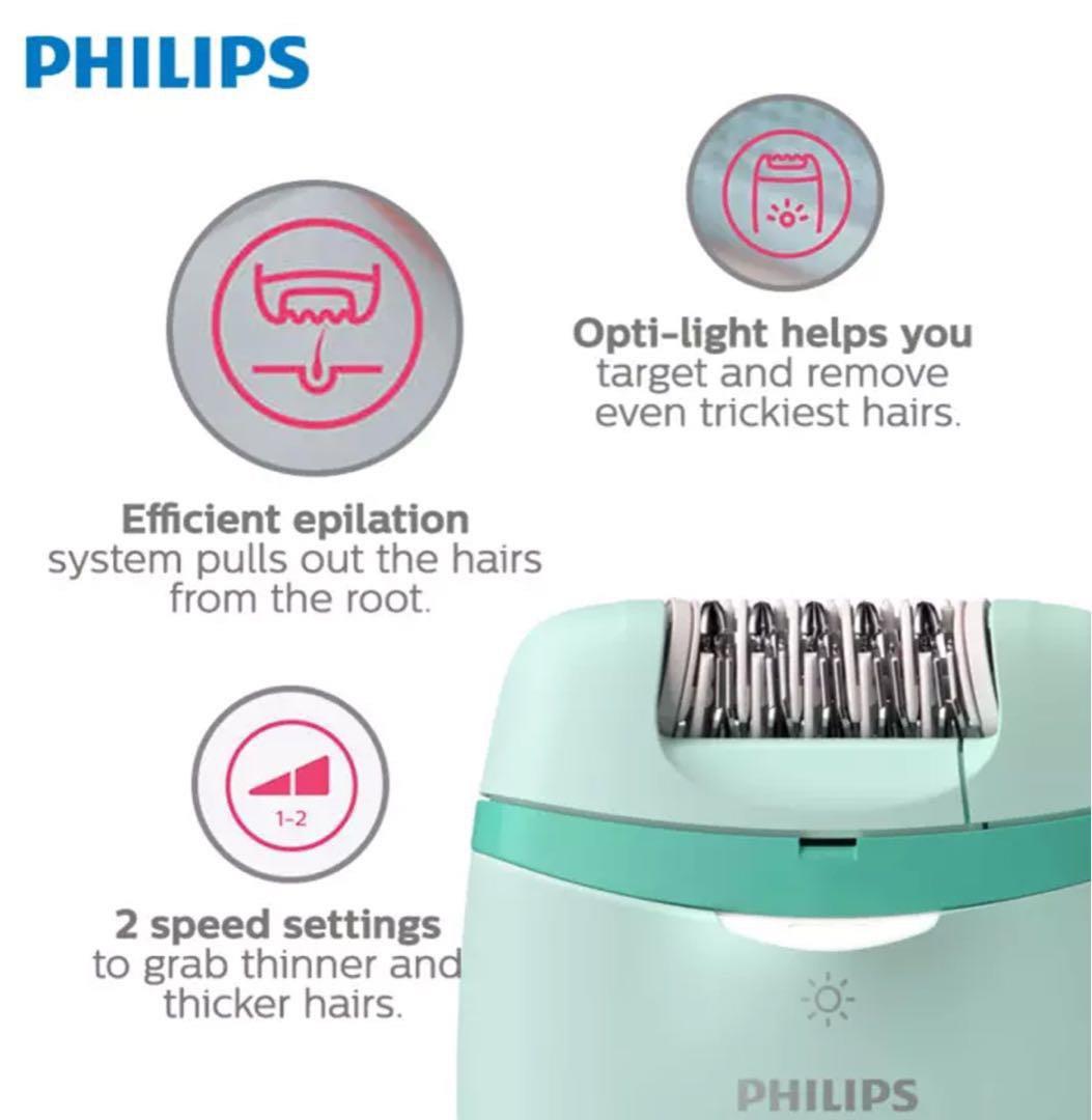 PHILIPS CORDED EPILATOR, Beauty & Personal Care, Bath & Body, Hair