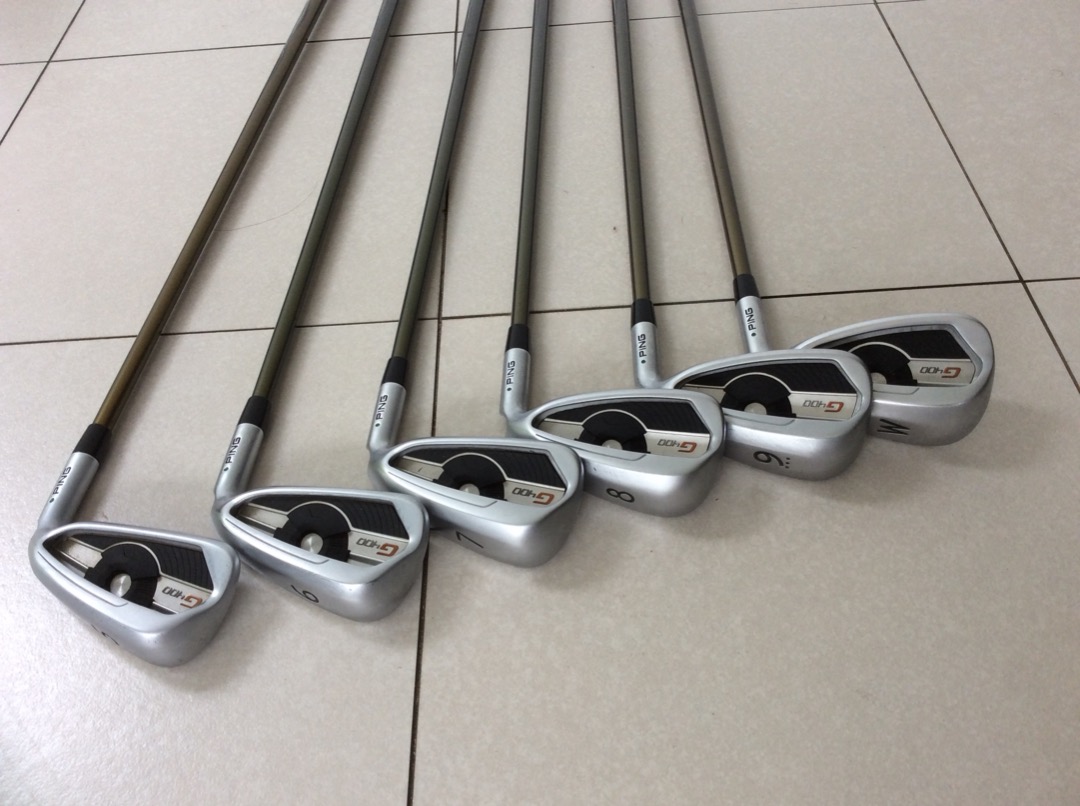 PING G400 Irons 5PW Graphite SFlex Green dot, Sports Equipment