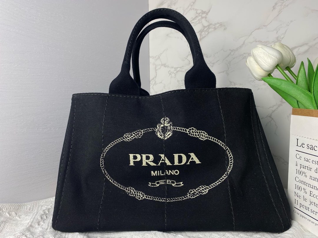 Prada denim tote bag new arrivals