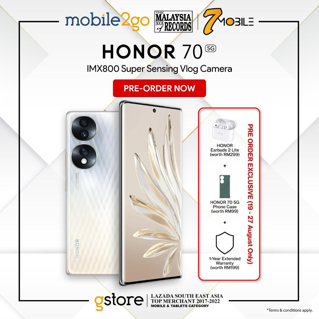 Honor 70 Negro - 8GB RAM - 256GB ROM