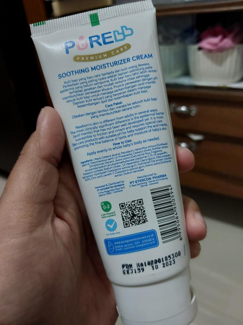 Pure baby hotsell soothing moisturizer cream