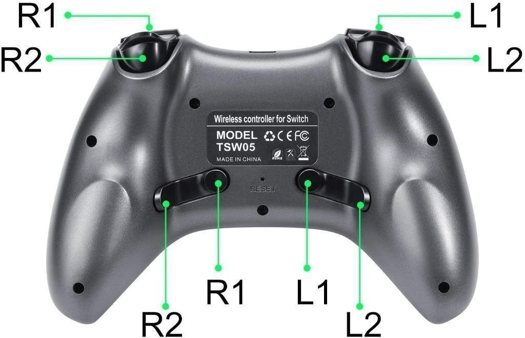 QUMOX Wireless Gamepad Compatible for Switch PS3 PC Android TV Box ...