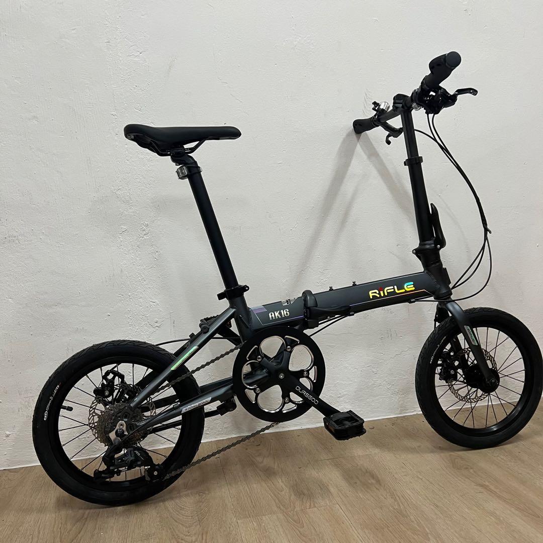 Rifle Ak16 16 inch foldable bike 9 speed disc brake high quality light ...