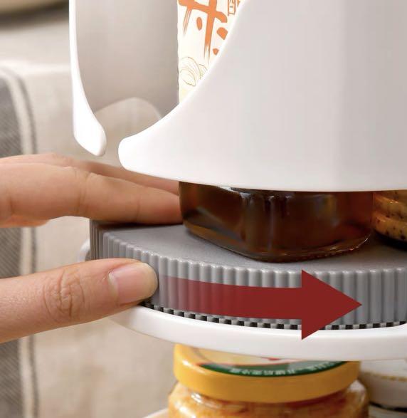 Rotating Kitchen / Fridge / Spices / Sauces / Bottles Organizer