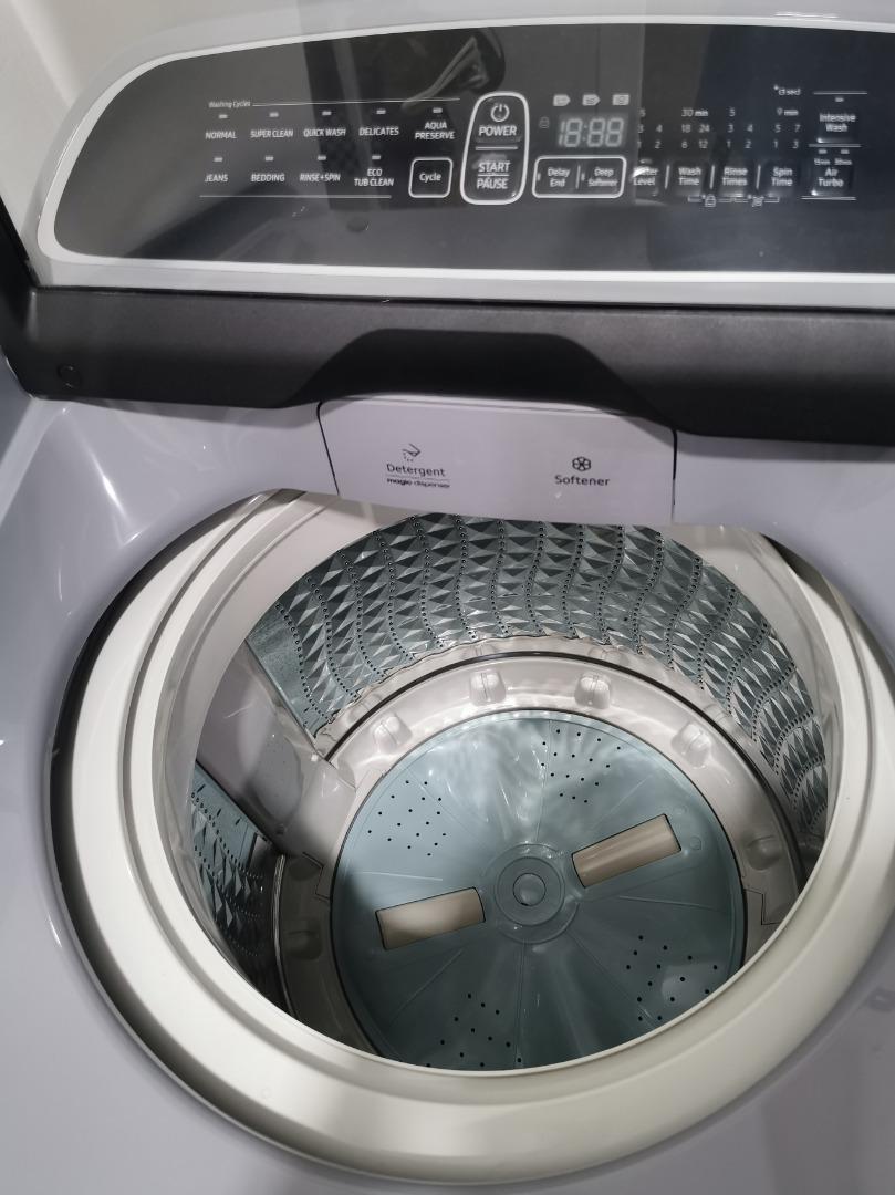 Samsung 10KG Top Load Washer with Wobble Technology, TV & Home