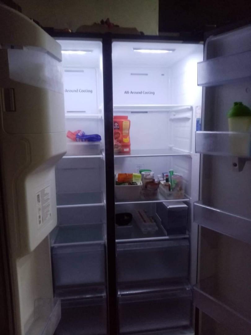 Samsung 23.3 cubic side by side refrigerator, TV & Home Appliances