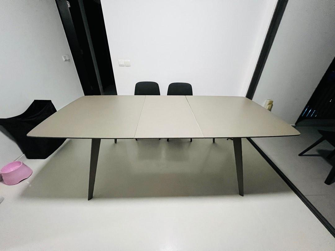 Sandy extendable dining table, Furniture & Home Living, Furniture ...