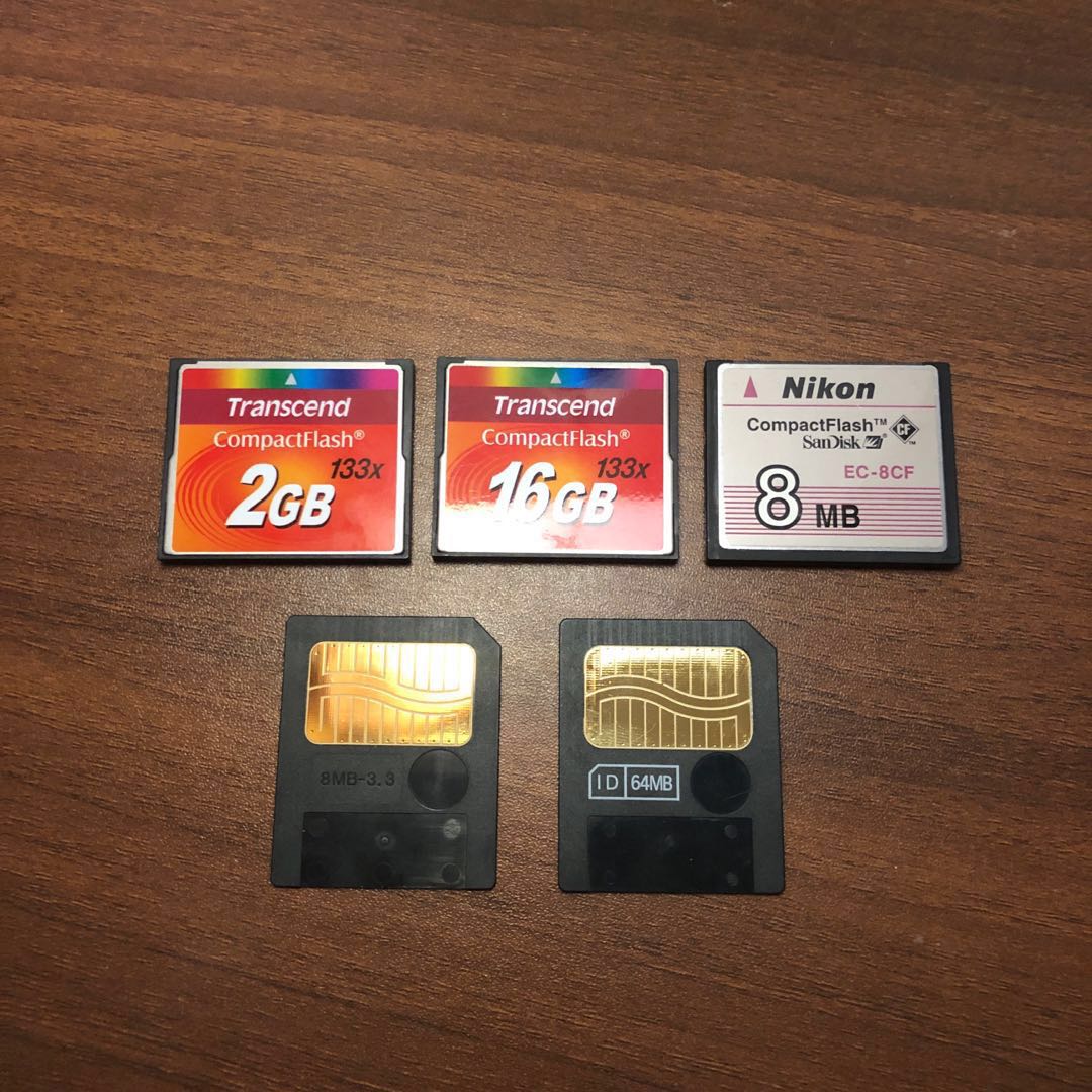 Smartmedia cards, CF cards, & Memory stick pro/pro duo, Photography