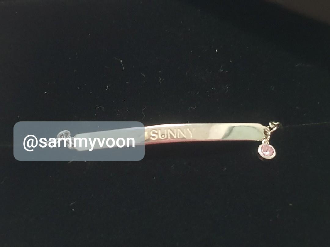 少女時代ユナ silver charm bracelet VN