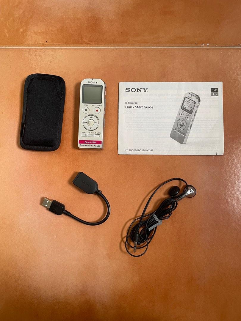 Sony IC Recorder ICDUX533, Audio, Voice Recorders on Carousell