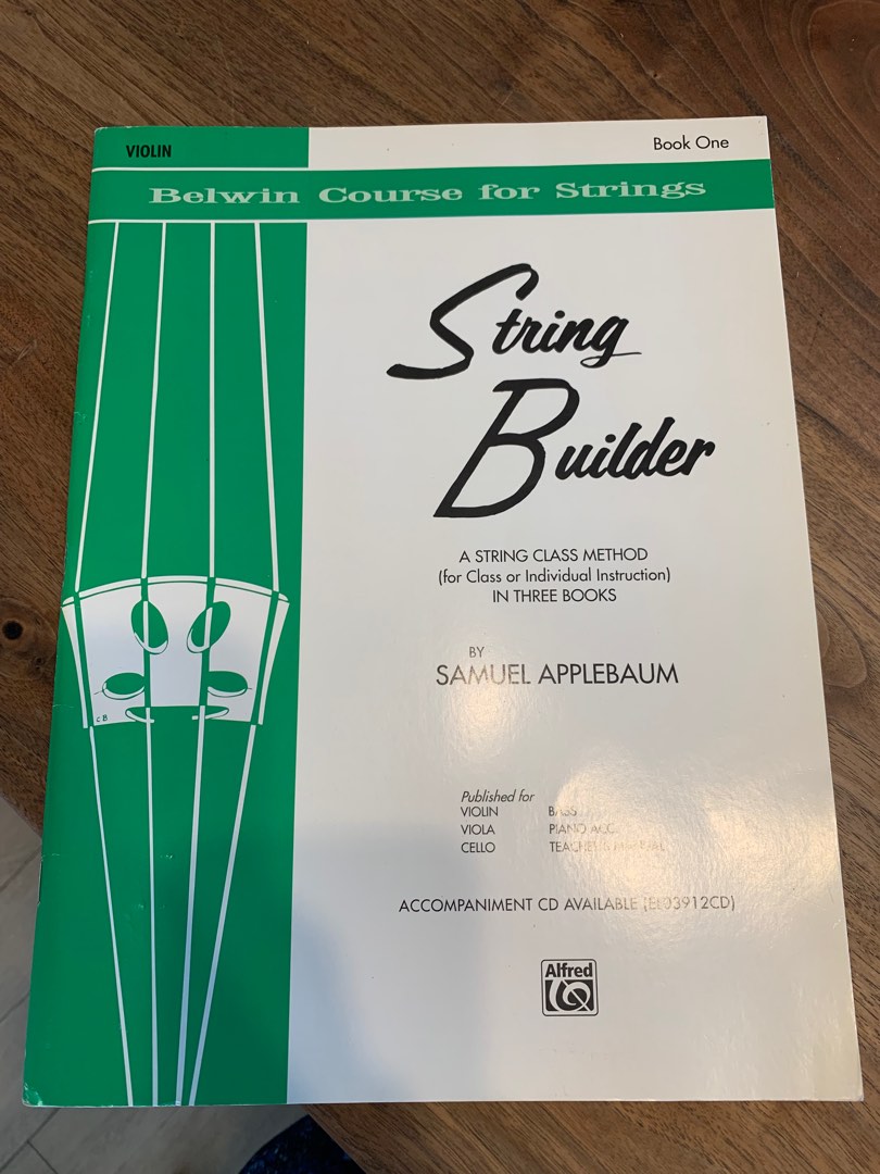 String Builder Violin Book 1, 興趣及遊戲, 音樂樂器 & 配件, 音樂與媒體 樂譜 Carousell