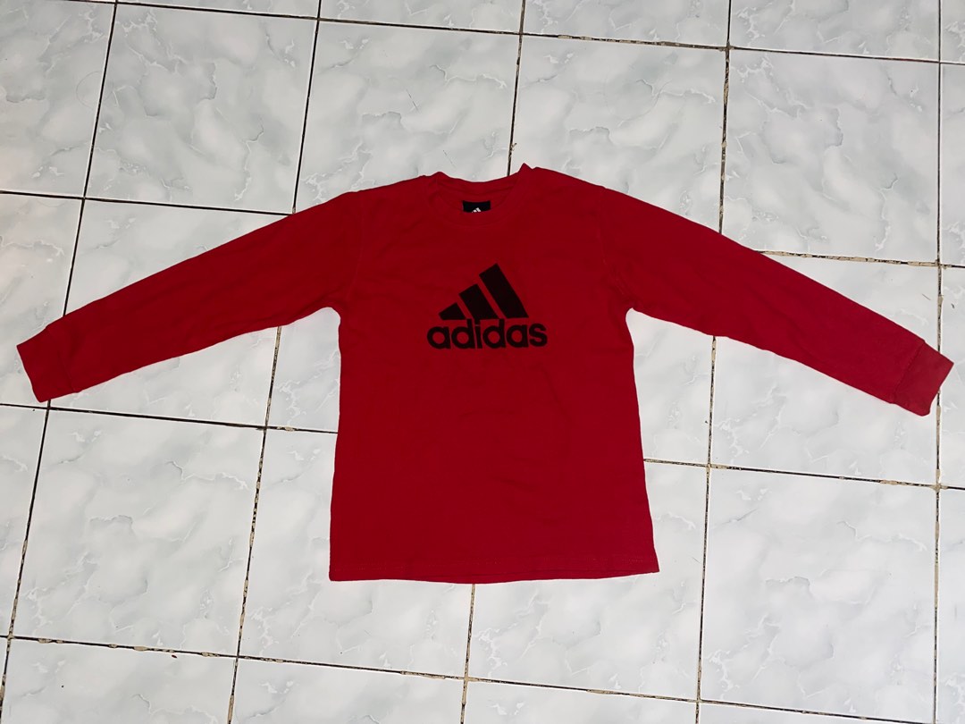 Sweater adidas merah sales