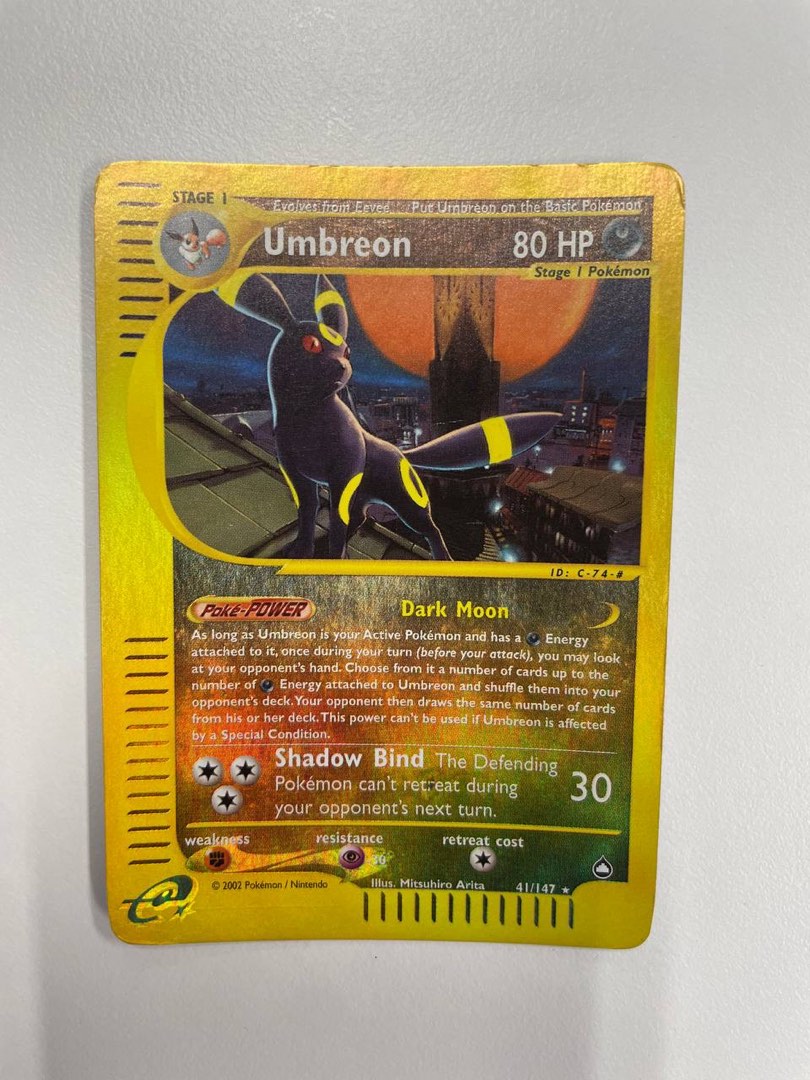TCG Umbreon Reverse Holo Rare (Aquapolis), Hobbies & Toys, Toys