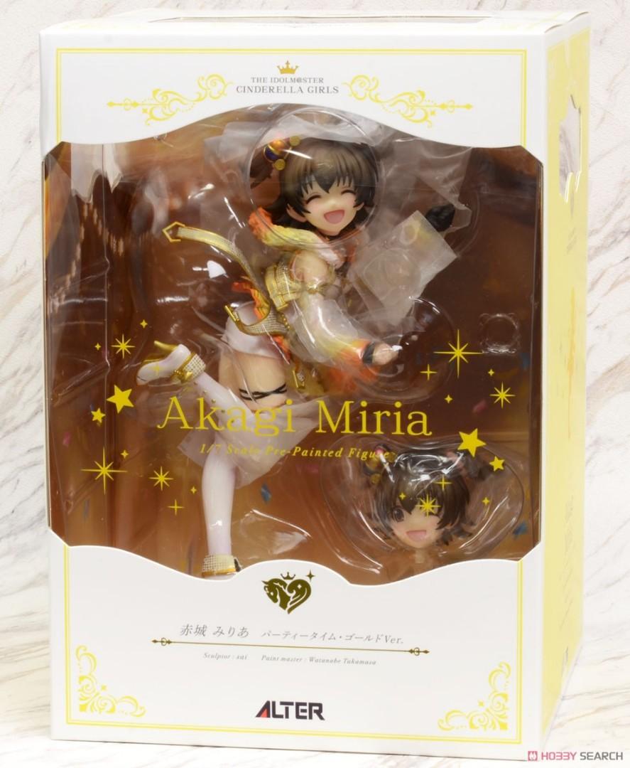 The Idolmaster Cinderella Girls Miria Akagi (Party Time Gold Ver.) 1/7  Scale Figure anime Japan idol, Hobbies & Toys, Toys & Games on Carousell