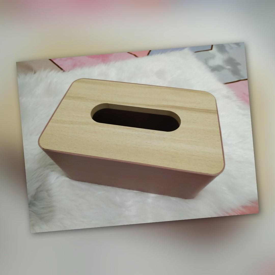 Tissue holder (Category: Storage Boxes & Baskets) located in Pasig City. Submitted by mxbutterfly (Listing ID 1180003609, Image 1). Description: UPDATED 2022 SALE Heavy duty medium weight. Never used -Freebies of my choice will be given for more than one purchase -Shopee checkout only as of the moment.