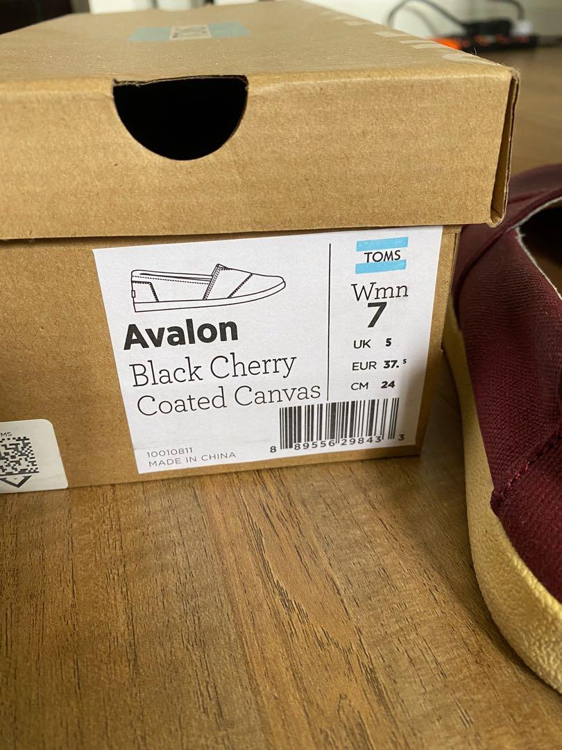 Toms coated canvas hotsell avalon