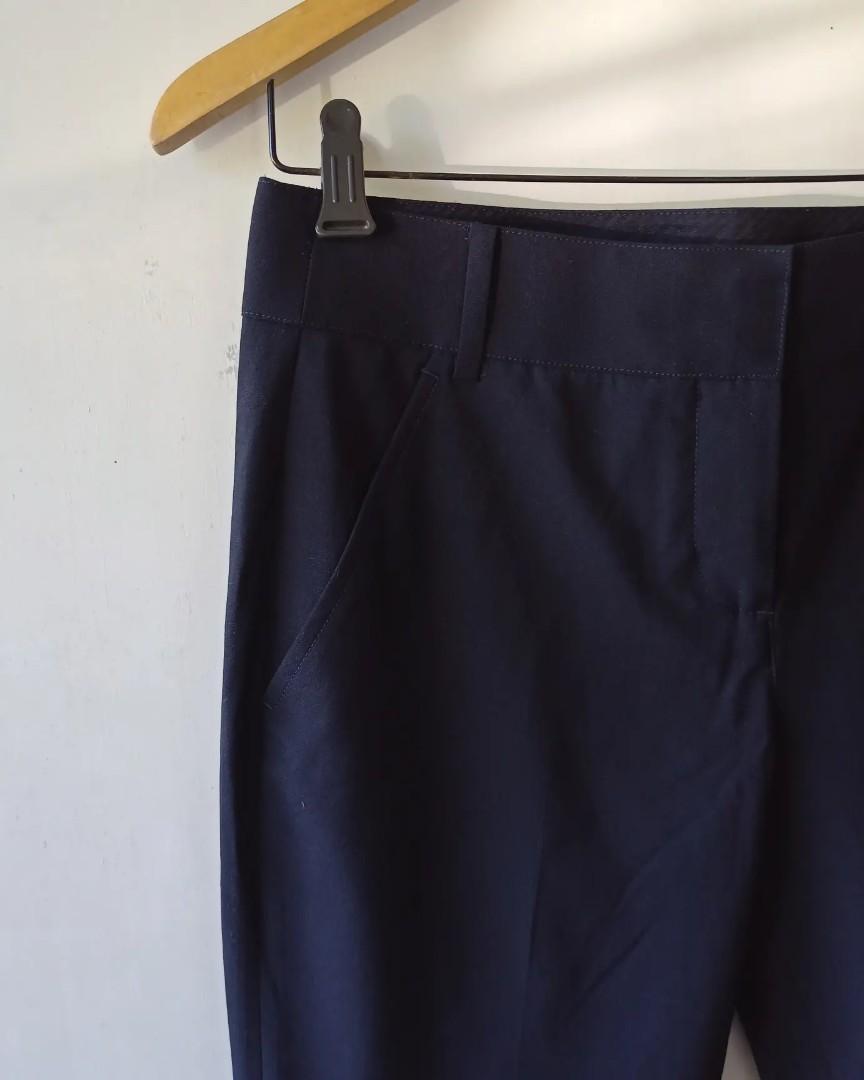 Tory Burch navy smart trousers, Women's Fashion, Bottoms, Other Bottoms on  Carousell