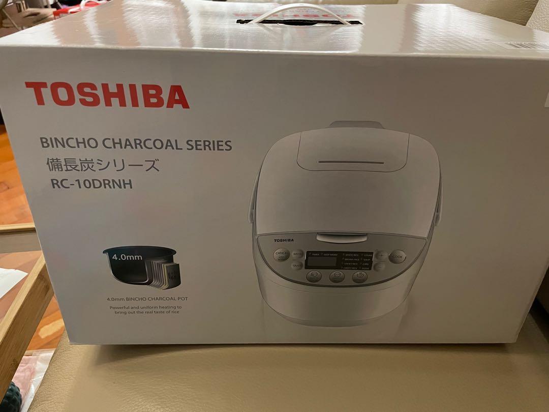 Toshiba （全新未開箱）東芝長備炭厚釜電飯煲未開箱RC-10DRNH, 家庭