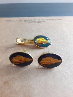 Train Cuff Links and Tie Bar (1987)