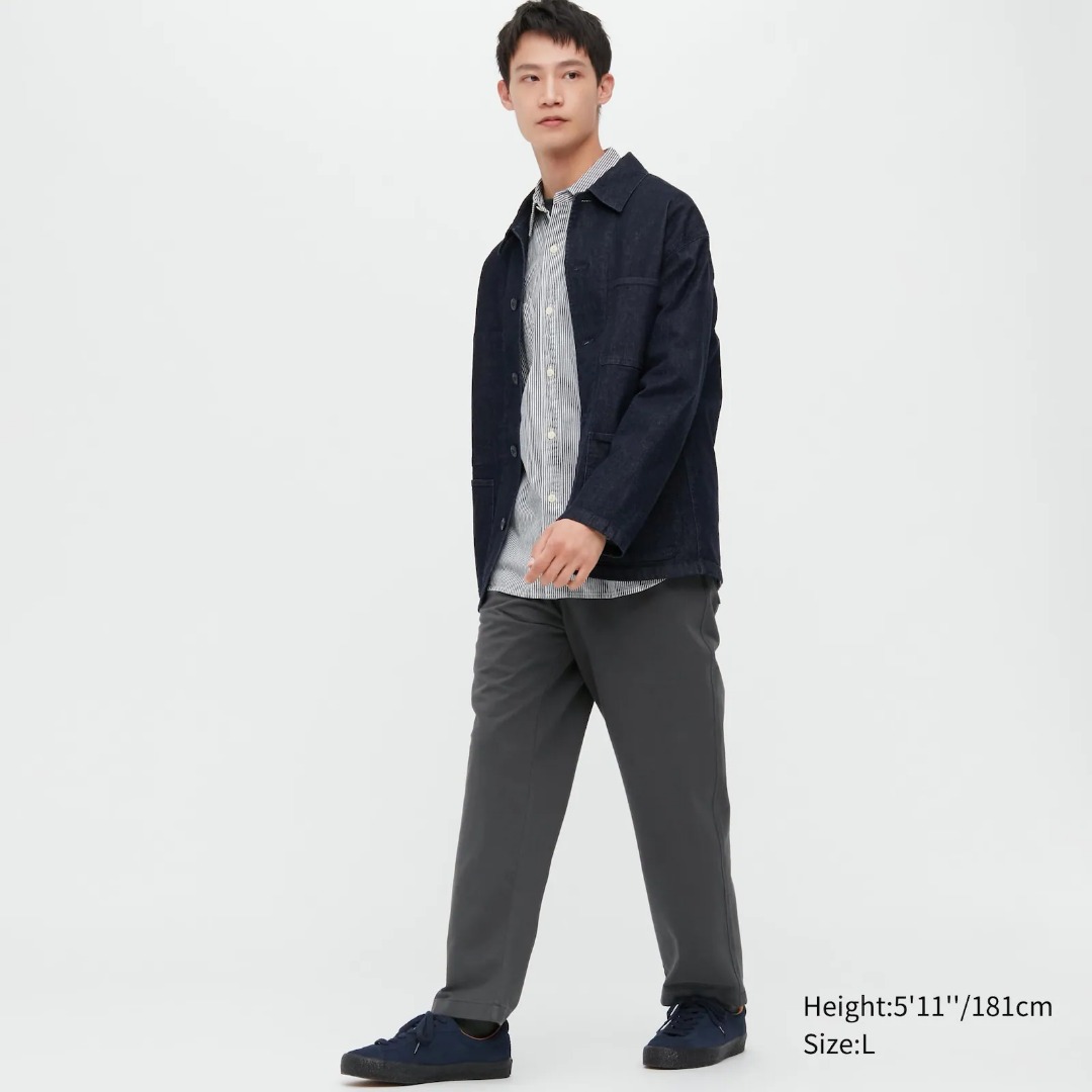 Washed jersey ankle pants uniqlo cheap