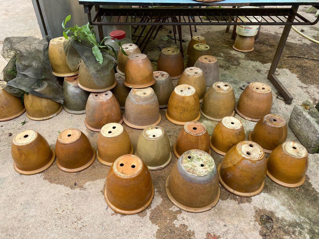 Vintage ceramic plant pots, Various (XL available!), Furniture & Home Living, Gardening, Pots