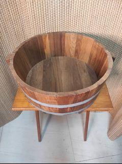 Vintage Solid Wooden Wash Tub