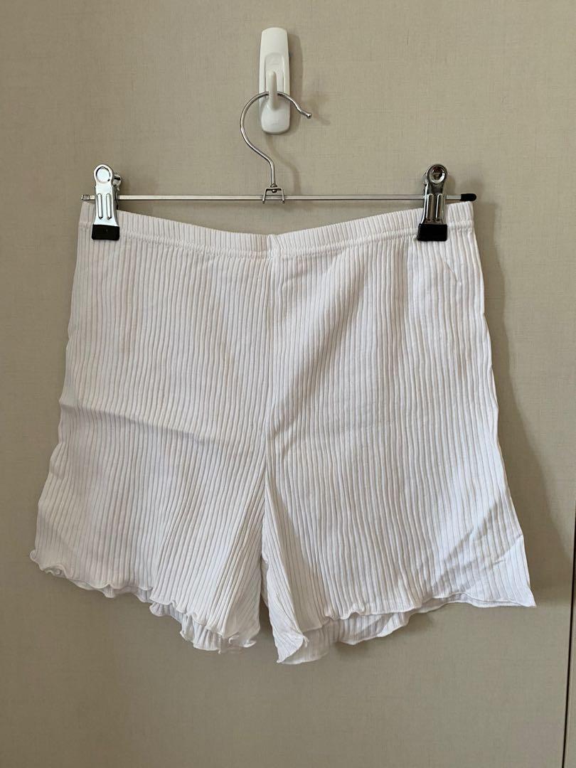 White safety clearance shorts
