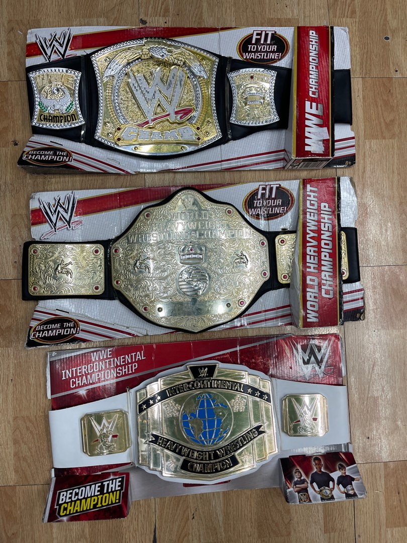 WWE Mattel Kid Size Belts, Hobbies & Toys, Toys & Games on Carousell