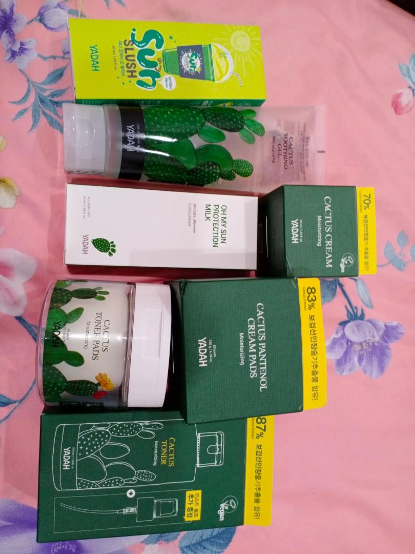 Yadah cactus skincare set, Beauty & Personal Care, Face, Face Care on ...