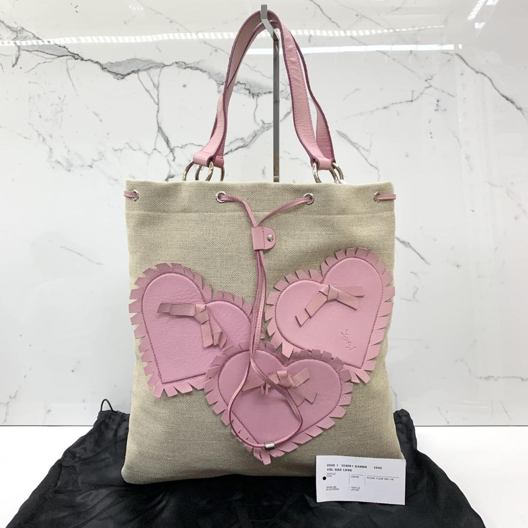 Ysl pink heart bag hotsell
