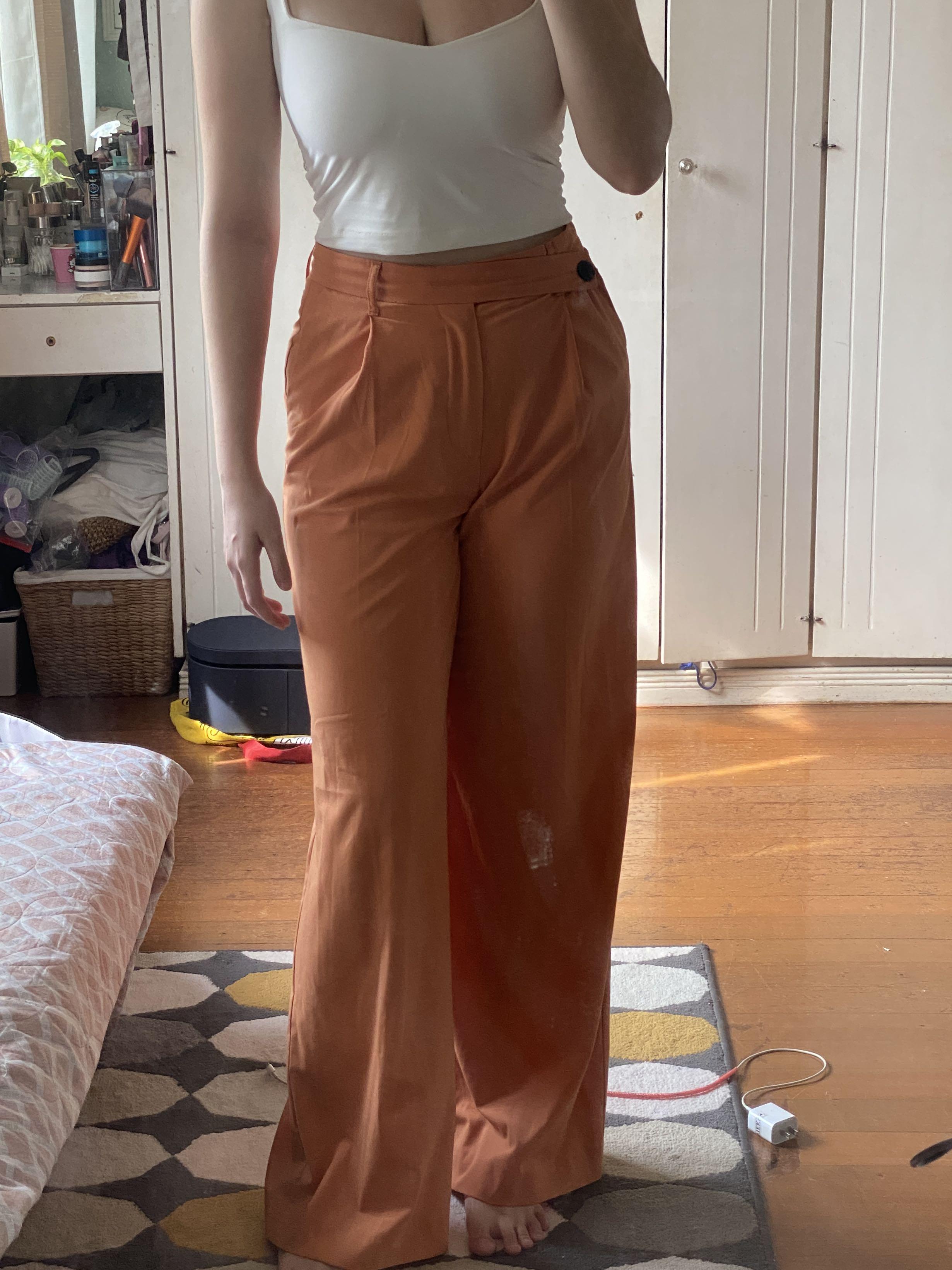 Zara side button trousers, Women's Fashion, Bottoms, Other Bottoms on  Carousell