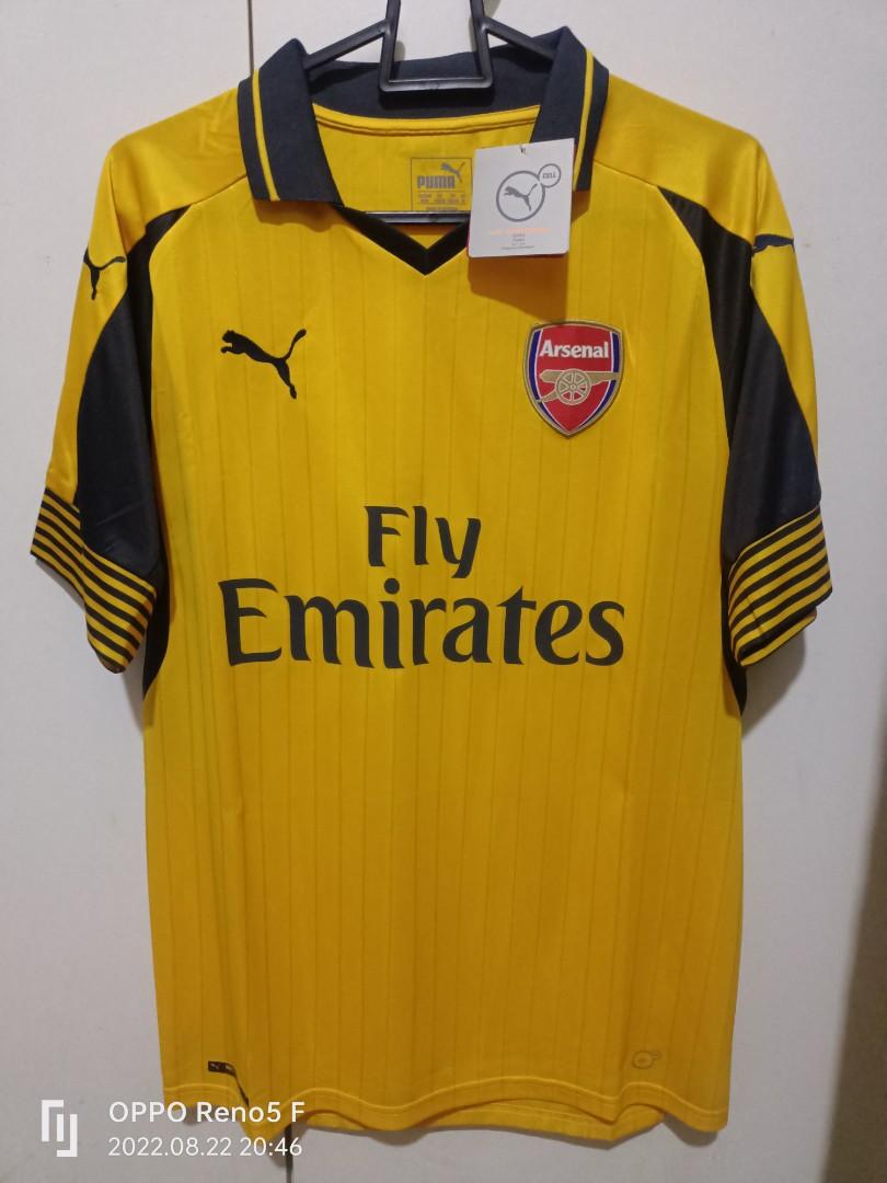 Arsenal yellow jersey clearance