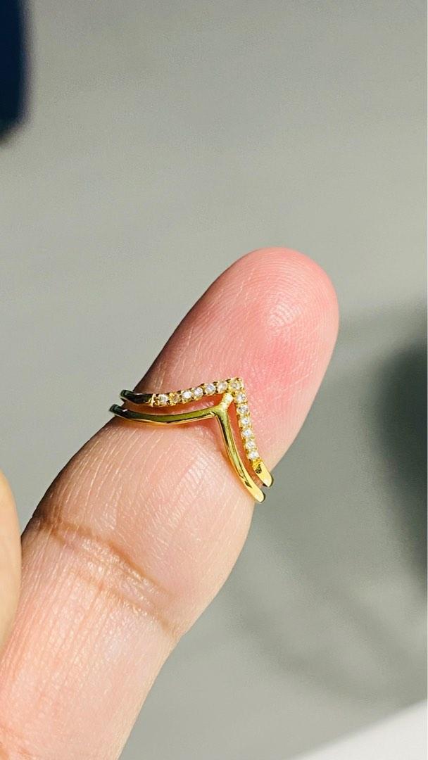 Double wishbone ring sale