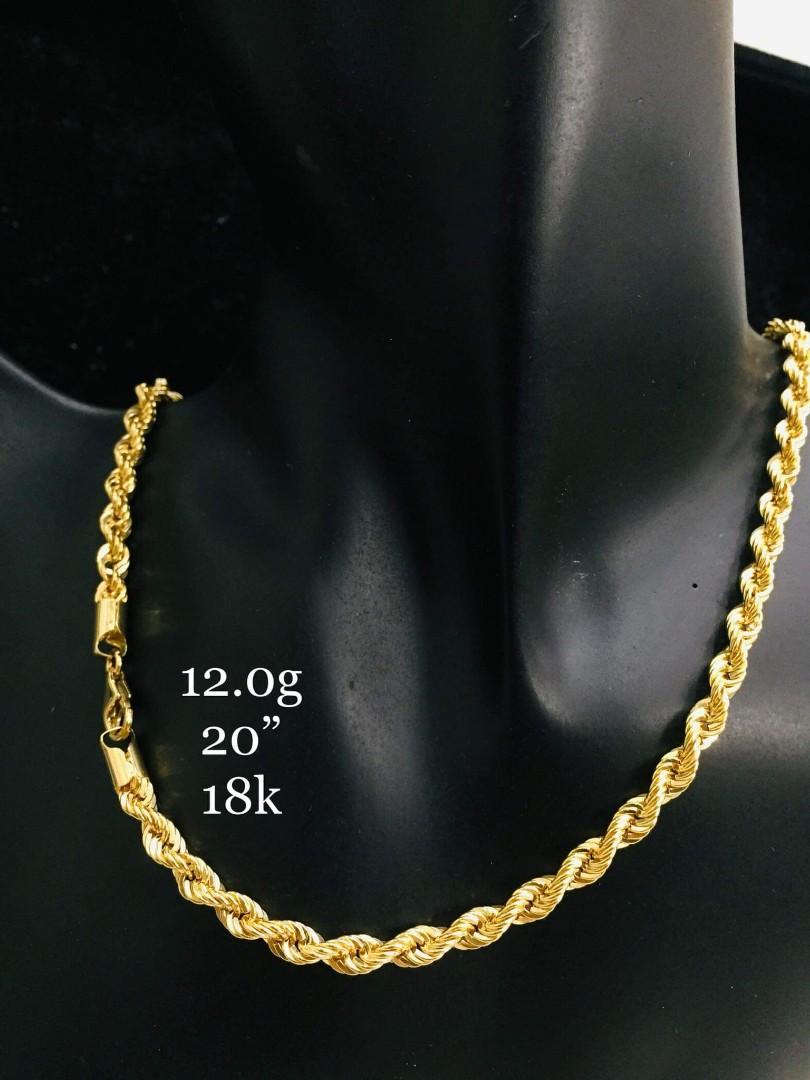 Rope type gold chain discount