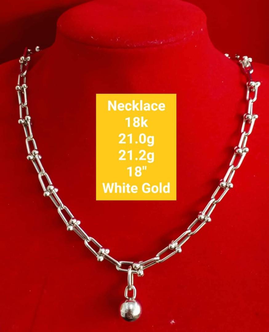 Tiffany and co necklace white gold Outlet