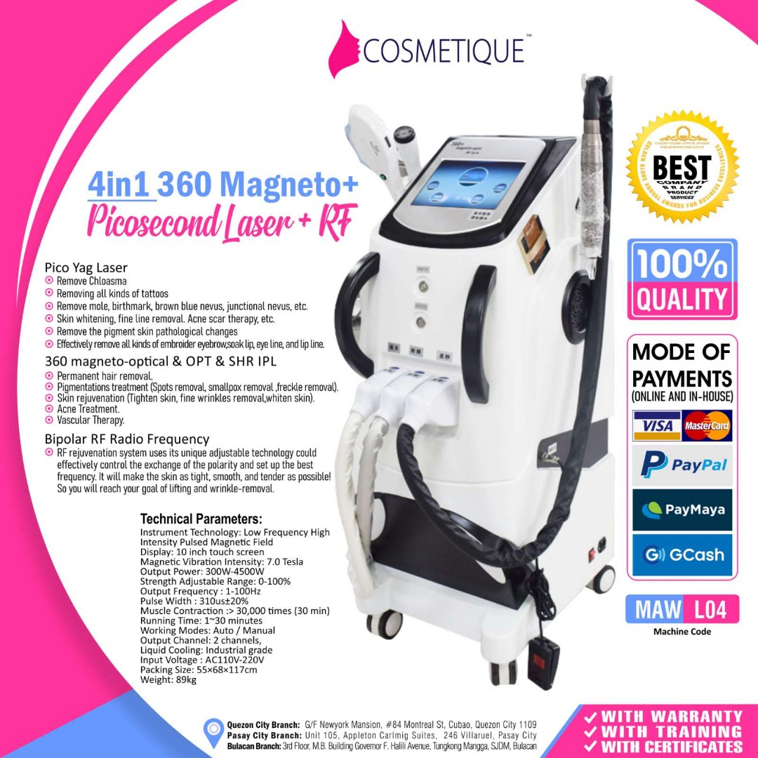 4in1 Pico Laser Machine with IPL and RF, Beauty & Personal Care, Face