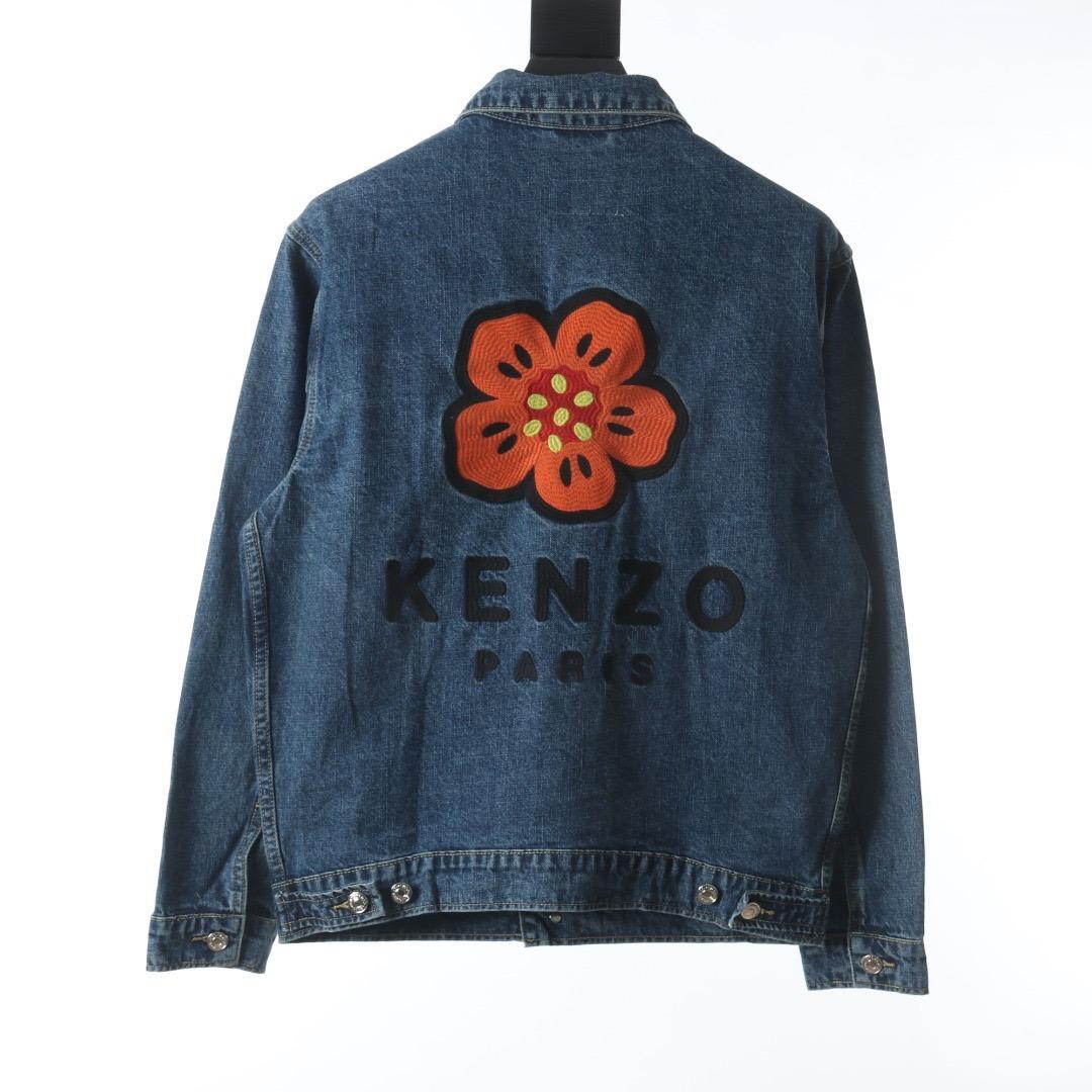 ダークブラウン 茶色 KENZO NIGO 花デニムジャケット HUMAN MADE 高田