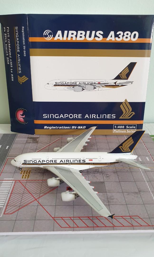 売り切り御免！】 1/400【PHOENIX】シンガポール航空 A380-800 現行 