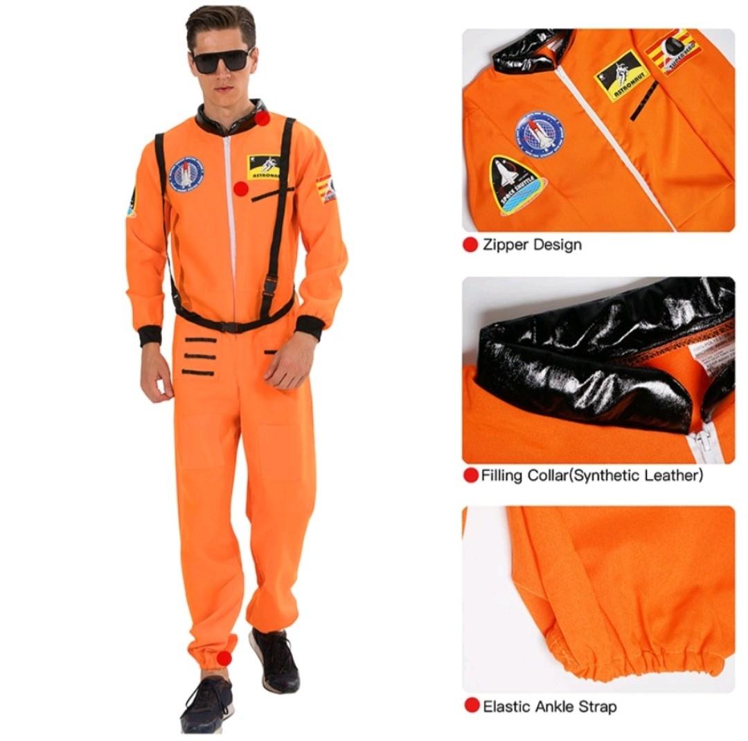 Adult Men's NASA Astronaut Orange Costume