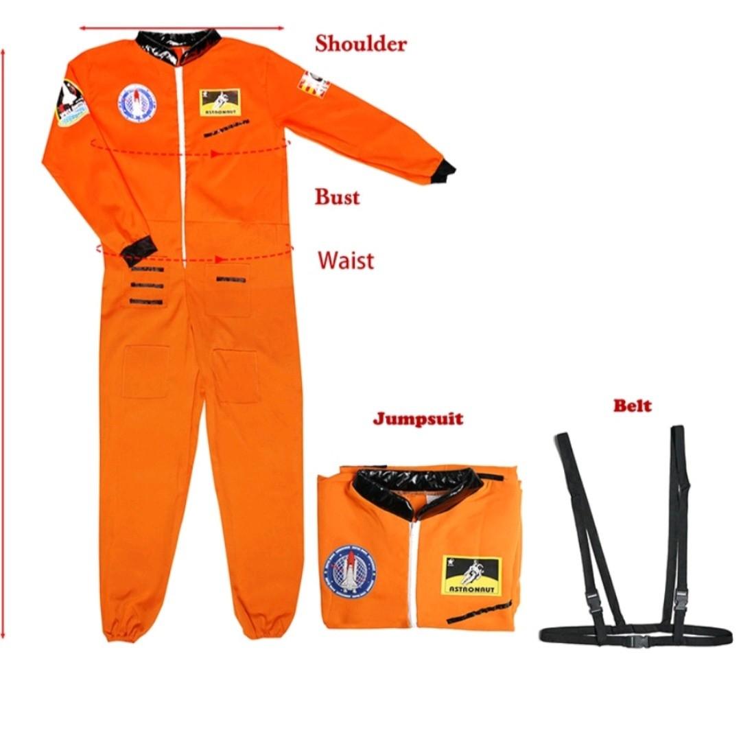 Adult Men's NASA Astronaut Orange Costume main image 1