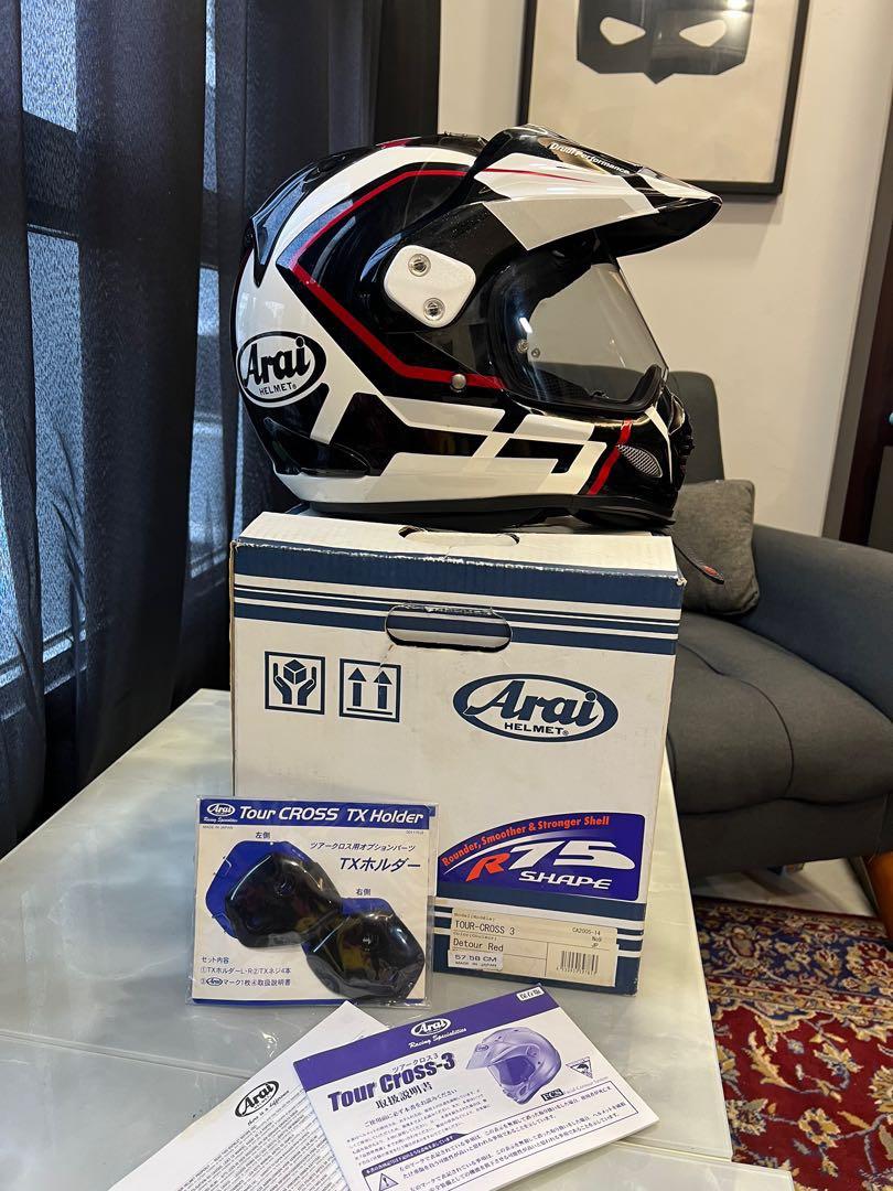 Arai Tour Cross 3 XD4. Detour Red Motorcycles Motorcycle