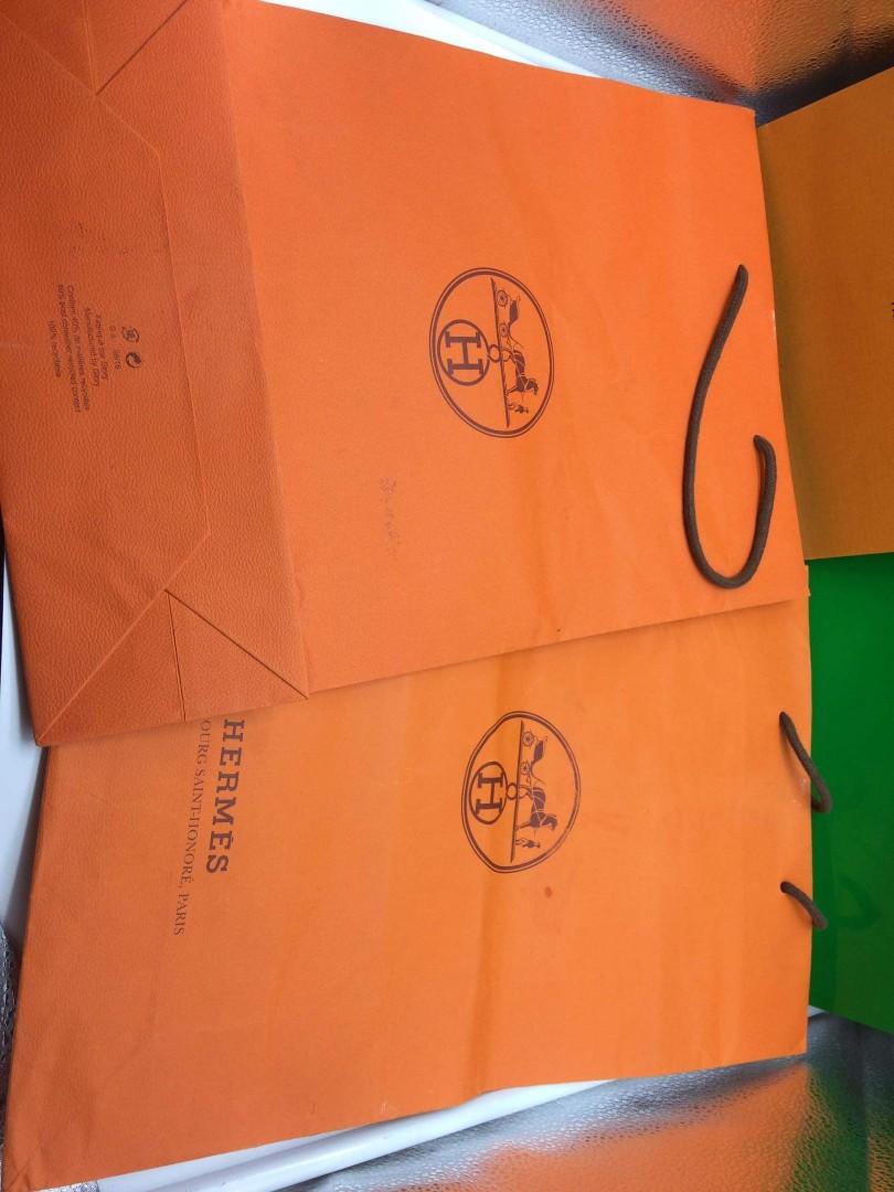 💯AUTHENTIC MIXED PAPERBAGS 😍 (Category: Luxury Accessories) located in Bacolod City. Submitted by chuchaystuffs (Listing ID 1180176910, Image 3). Description: for take all these 4pcs paperbags ..all orig , Bottega has a small tear but d nmn pa sira ok na ok pa see pics to appreciate 2 HERMES 1 LV 1 BOTTEGA VENETA.